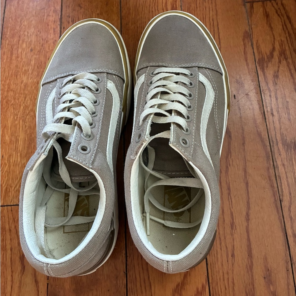 Vans light beige Canvas Sneakers Low-Top Casual